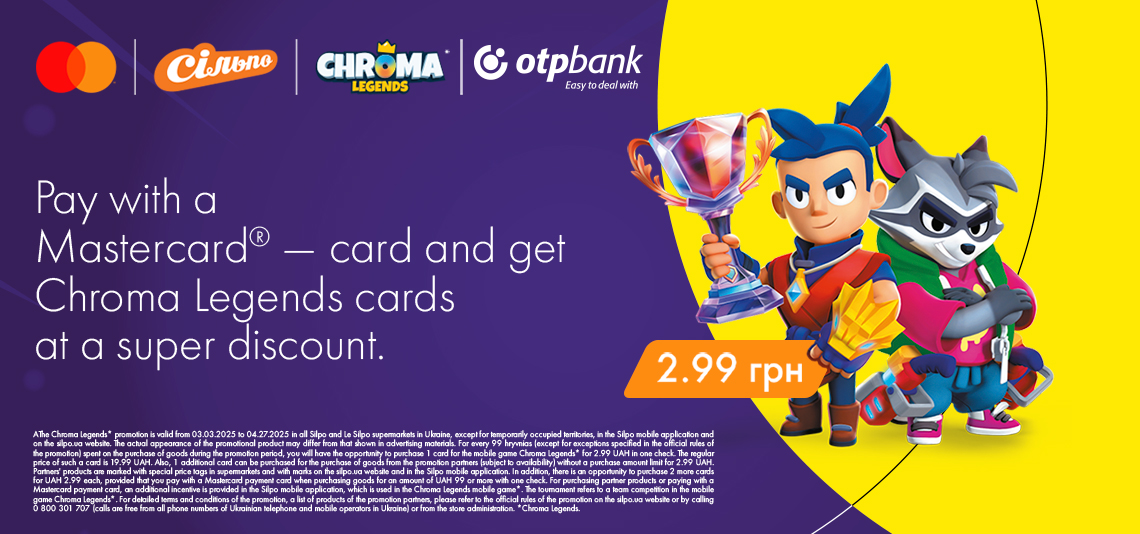 Pay with a Mastercard from OTP BANK – get cards for the game Chroma Legends with a super discount